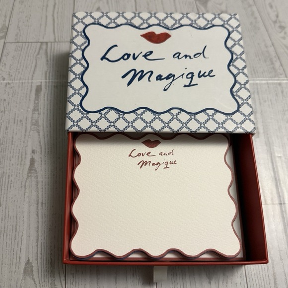 Other - Anthropologie Boxed Note Card Set Hotel MAGIQUE Love 14 Cards Envelopes New NOB